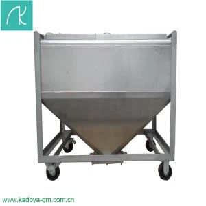 Stainless Hlau Square Hmoov Cia Tank nrog Moveable Yuav Tsav